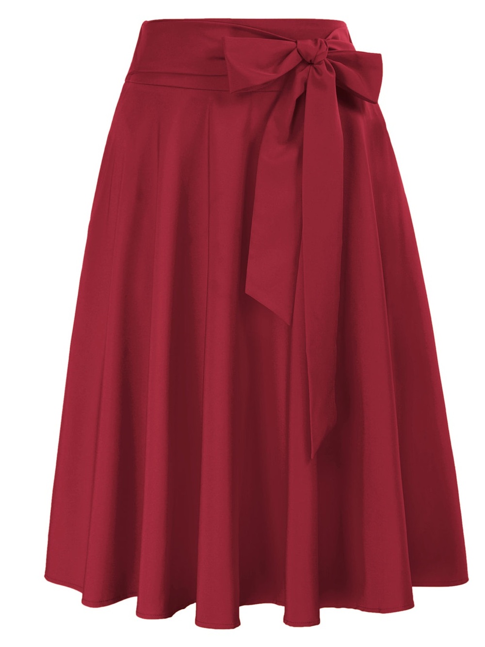NWT ✨ Women's High Waist A-Line Pockets Skirt Skater Flared Midi Skirt size M